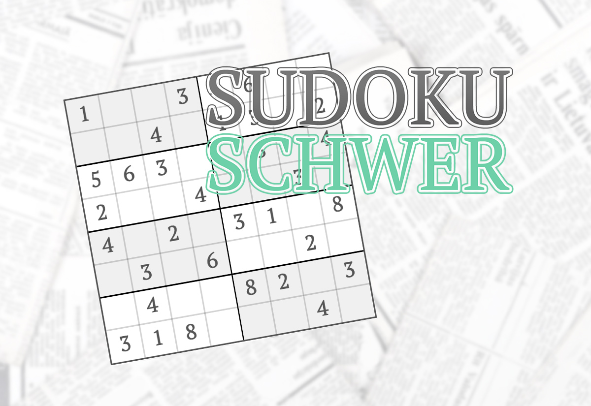 Jetzt Sudoku spielen schwer, kostenlos und ohne Anmeldung!